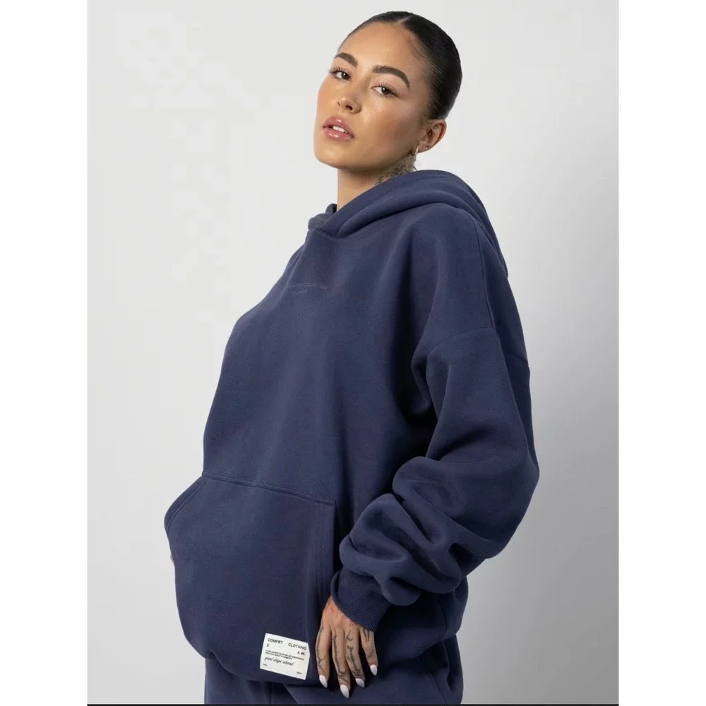 Comfrt Navy Hoodie & Sweats set - Unisex - Picture 2 of 13